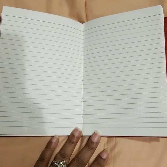 New Handcrafted Beaded/Sequin Lined Burgundy Journal - Picture 7 of 8